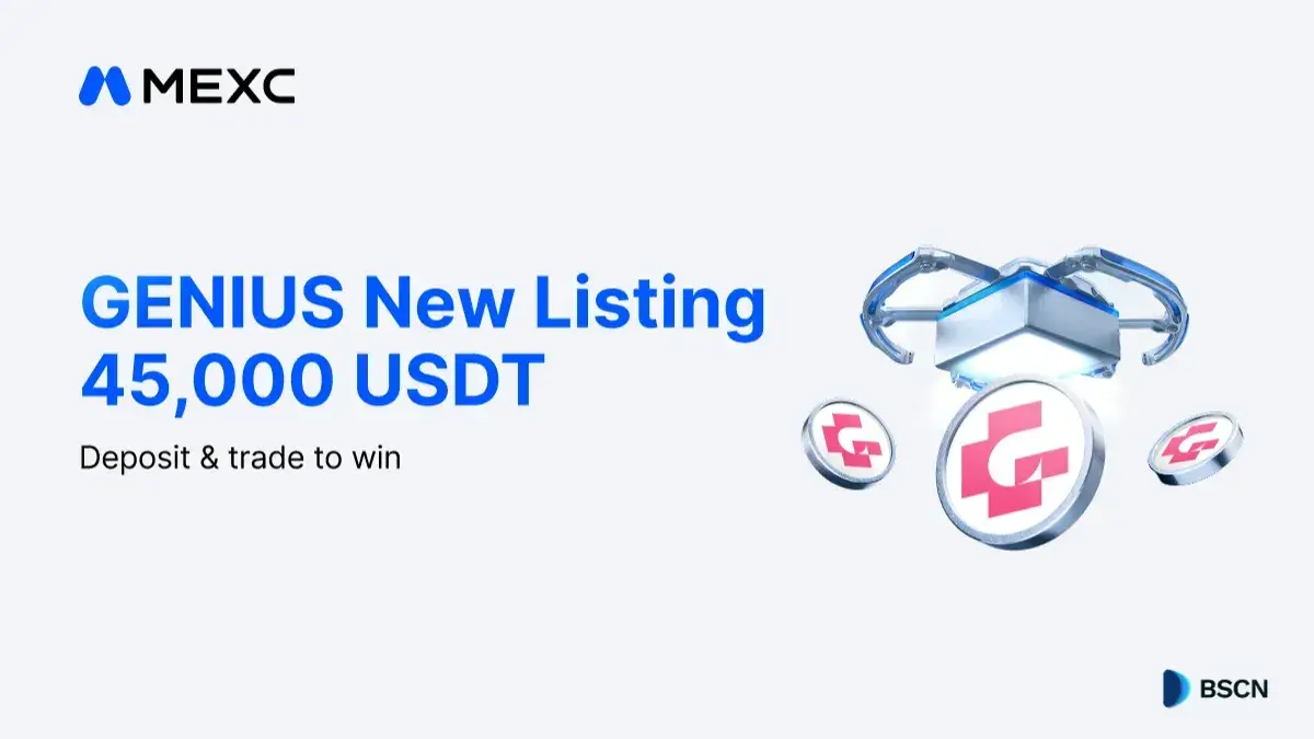 MEXC Launches Genius (GENIUS) Airdrop+ Event With 45,000 USDT in Rewards