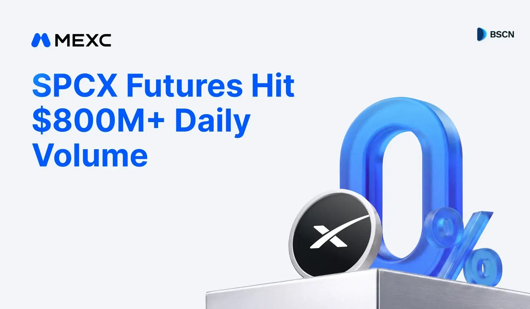 SpaceX Continues to Drive Strong Trading Activity as MEXC SPCX Futures Daily Trading Volume Surpasses $800 Million USDT