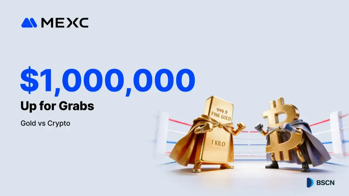 MEXC Launches Gold vs. Crypto Campaign: Zero-Fee Trading and $1M Prize Pool