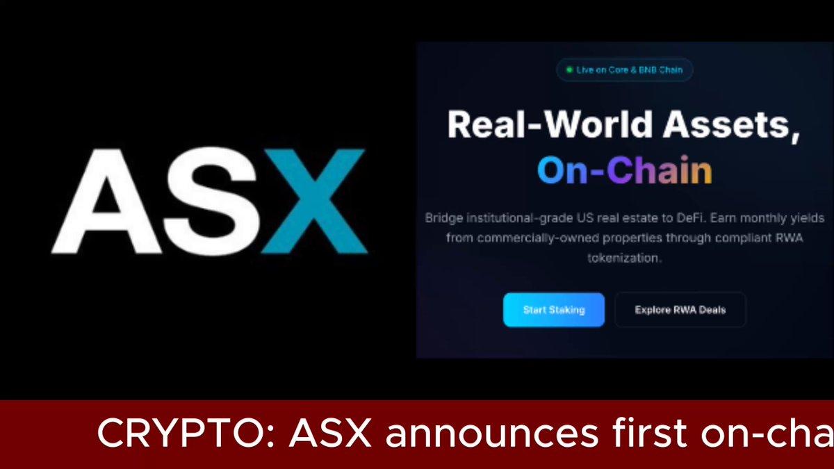 @Asx_capital Announces First On-Chain Property Swap For Holders