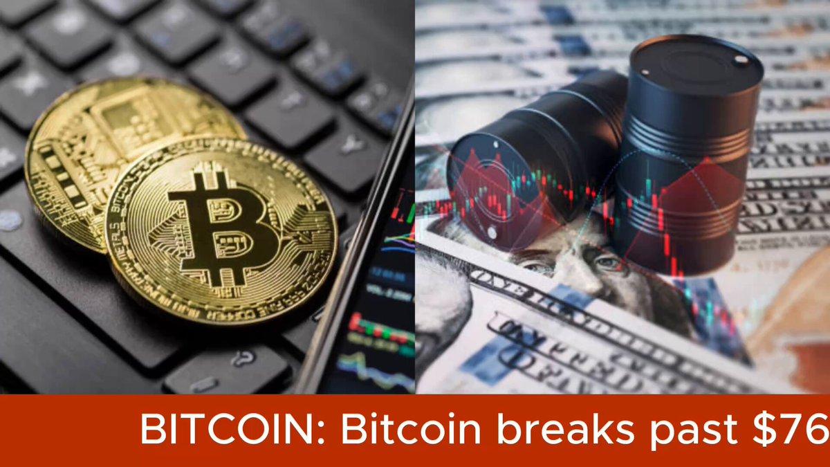Btc Breaks $76k, Wti Crude Oil Crashes Following Strait Of Hormuz Reopening