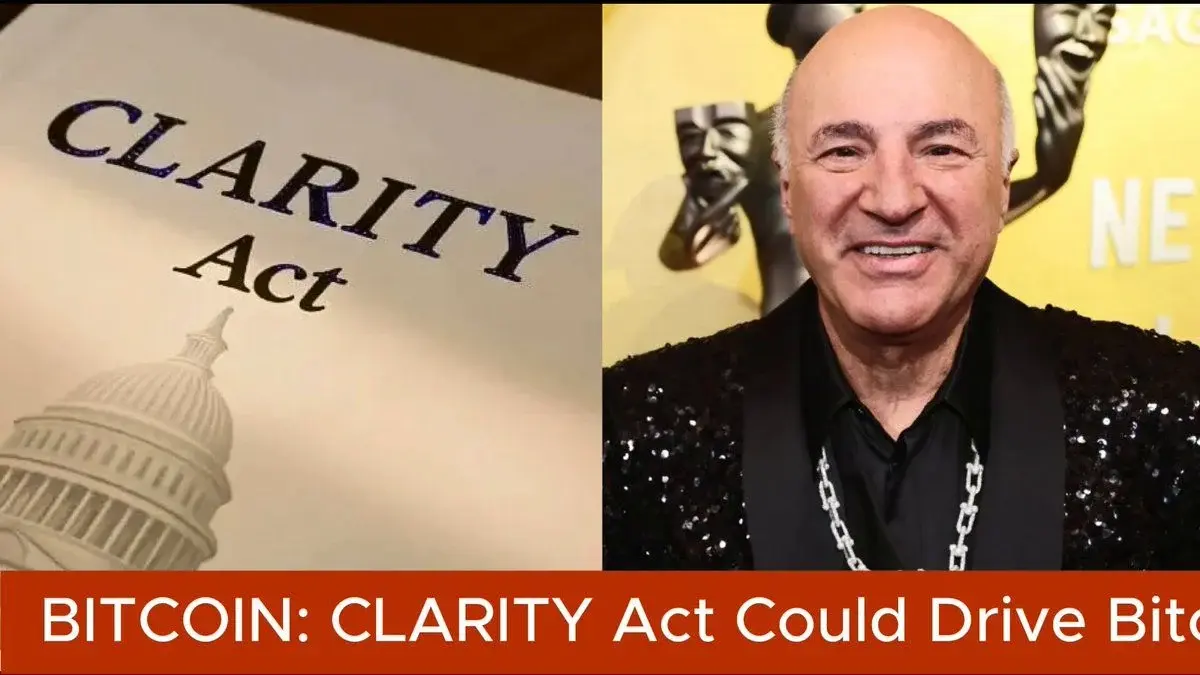 Shark Tank Investor And Crypto Advocate Kevin O'Leary (@Kevinolearytv) Has Predicted That The Long-Awaited Clarity Act Will Become Law, And That Its Passage Could Send $Btc Surging To Between $150,000 And $200,000.