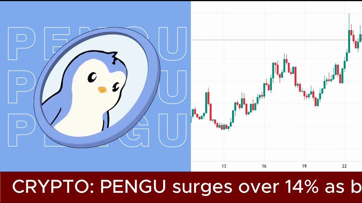 Pudgy Penguins' $Pengu Token Has Gained More Than 14% Over The Past Week, Driven By Rising Spot Market Volume And A Product Launch From The @Pudgypenguins Team.