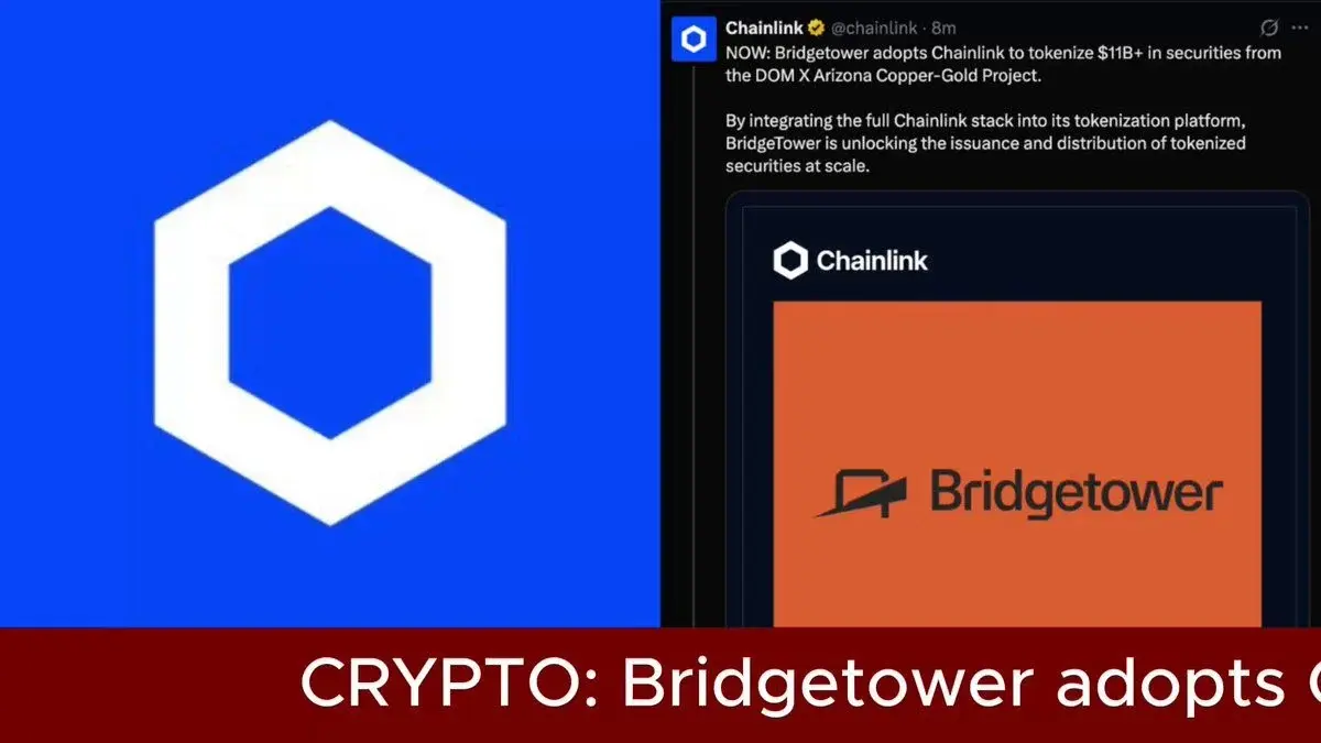 Bridgetower Is Tokenizing More Than $11 Billion In Securities Tied To The Dom X Arizona Copper-Gold Project, Using The Full @Chainlink Technology Stack In What Appears To Be One Of The Largest On-Chain Migrations Of Physical Mining Assets To Date.