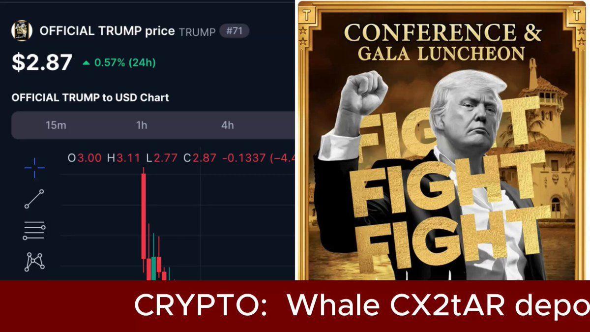 WHALE MOVES 2.2M TRUMP TO BINANCE AMID $398K UNREALIZED LOSS