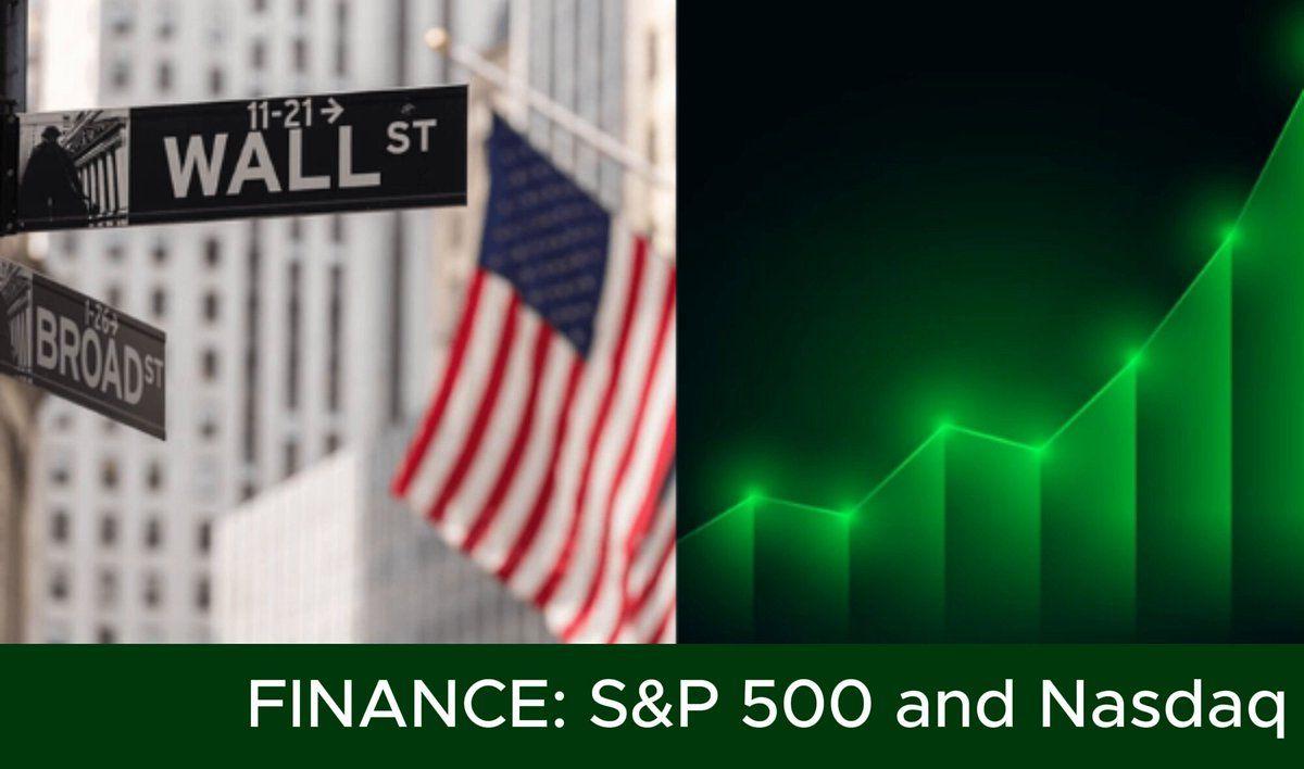 S&P 500 AND NASDAQ LOG FOURTH STRAIGHT WEEKLY GAIN AT RECORDS