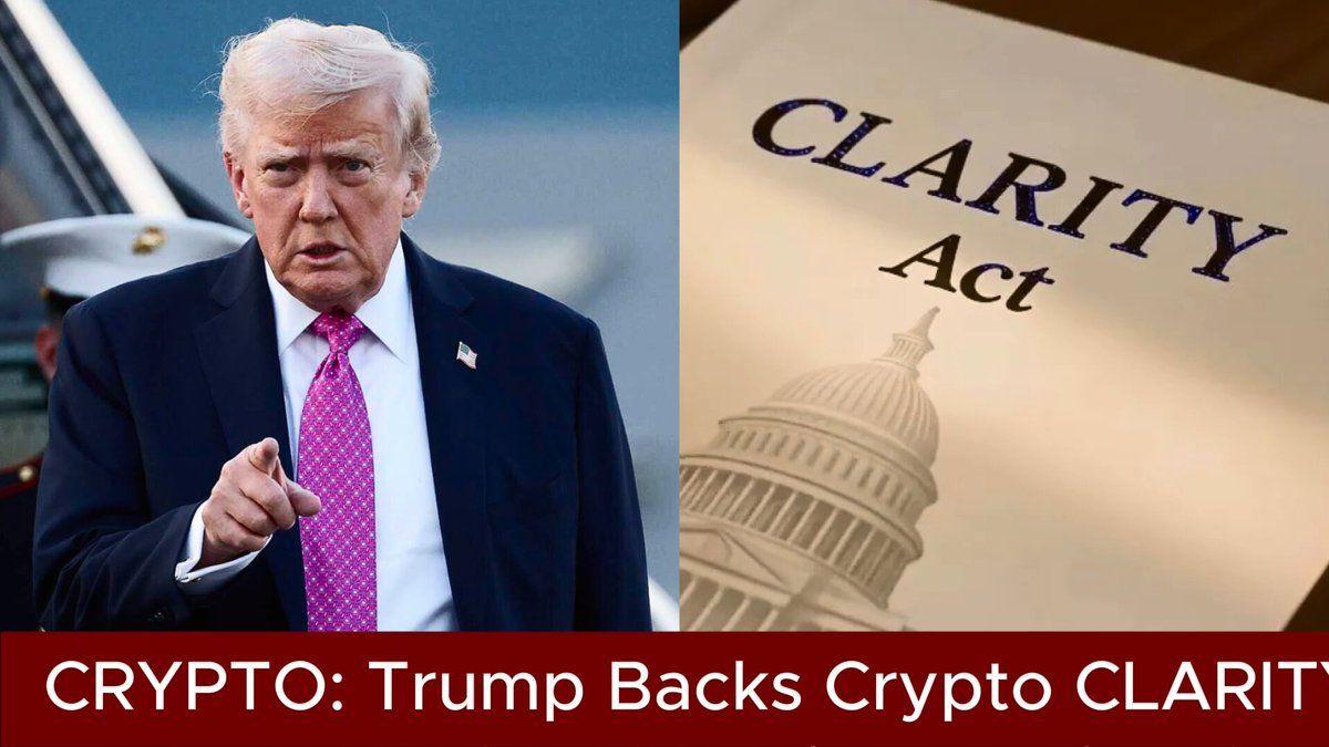 TRUMP BACKS CRYPTO CLARITY ACT AT MAR-A-LAGO EVENT