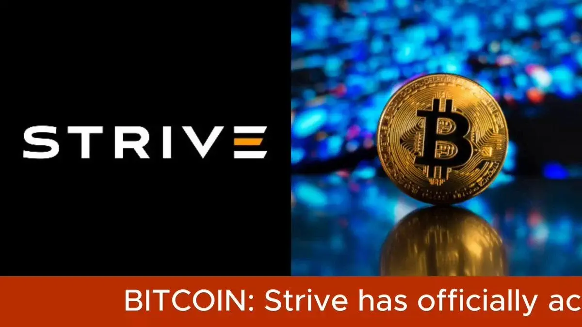 BITCOIN TREASURY FIRM 'STRIVE' MAKES HUGE BTC PURCHASE